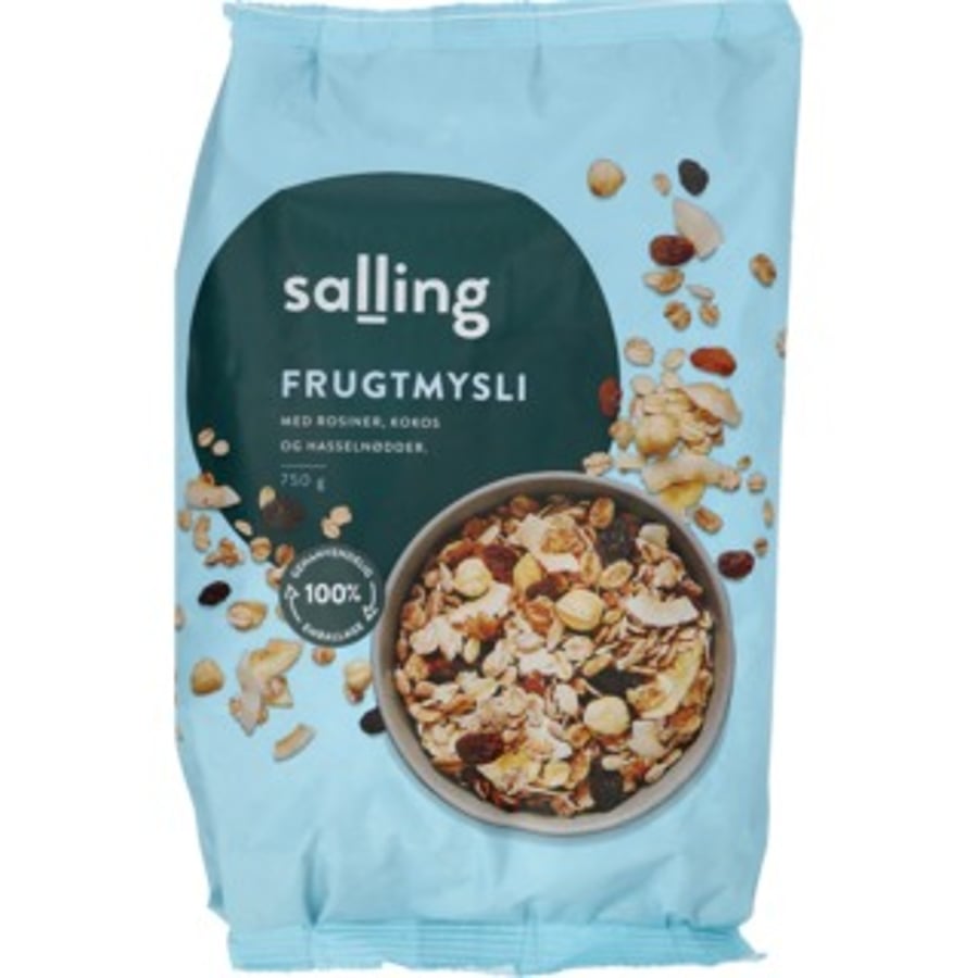 Salling múslí með rúsínum, kókos og banana 500 g