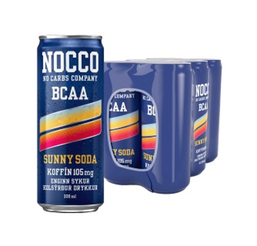 Nocco Sunny Soda orkudrykkur 6x330 ml
