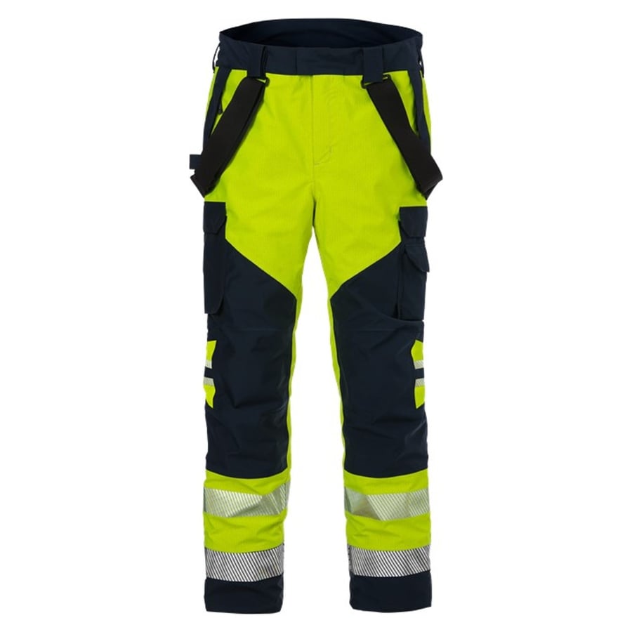 Fristads Hitaþolnar buxur Gore-Tex HiViz gular/navy