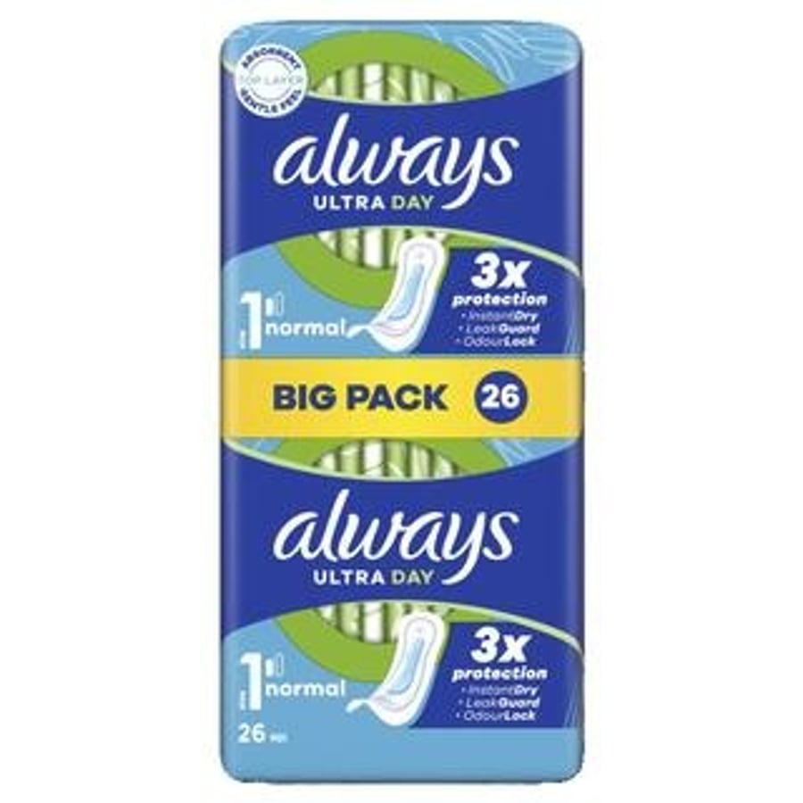 Always Ultra dömubindi normal 26 stk.