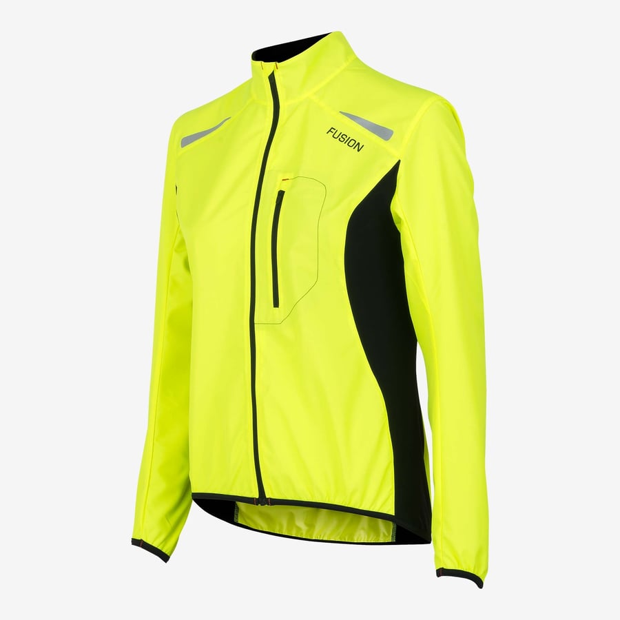Fusion Wms S1 Run Jacket yellow/black