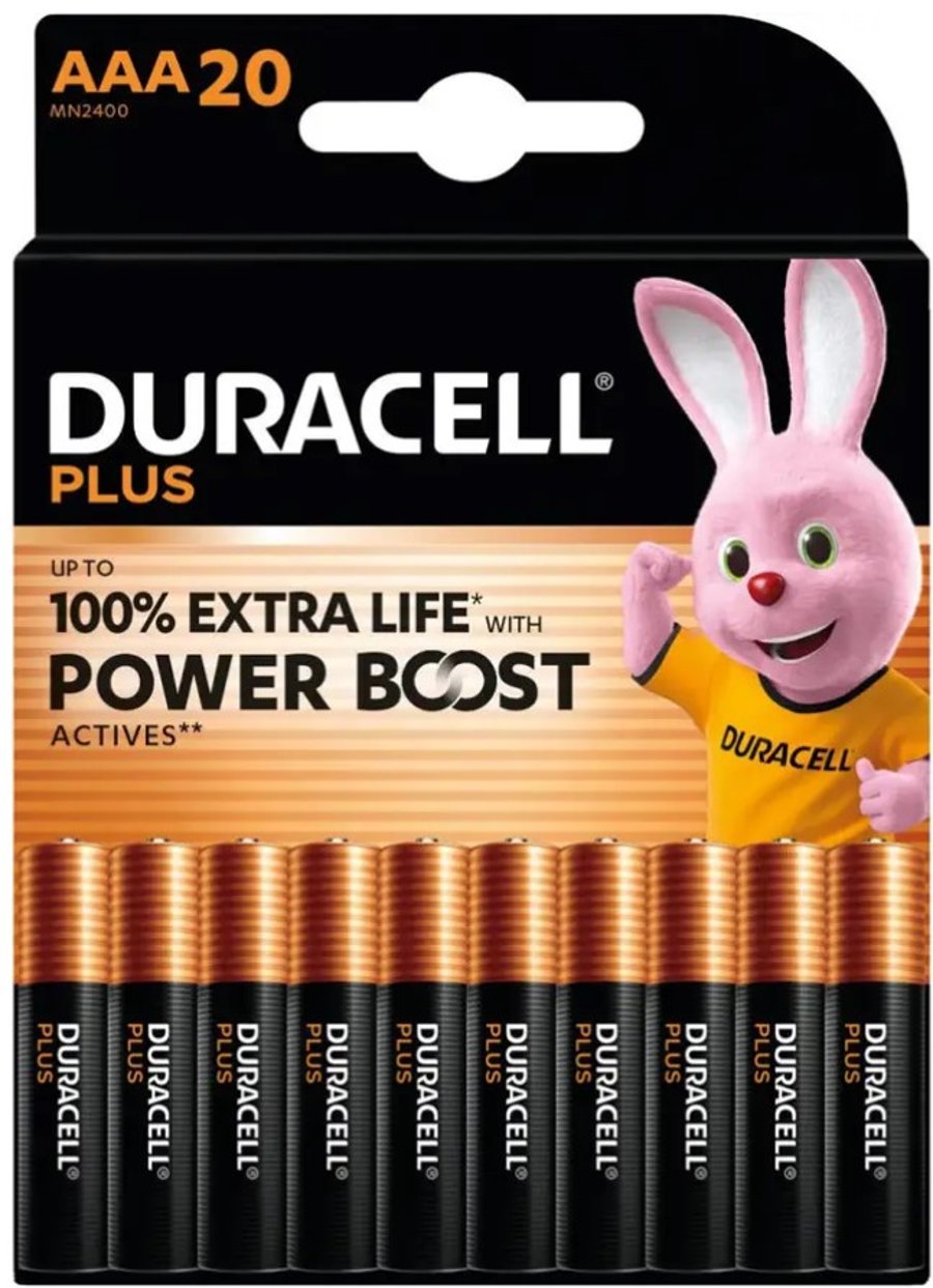 Duracell Plus Power Boost AAA 20 stk.