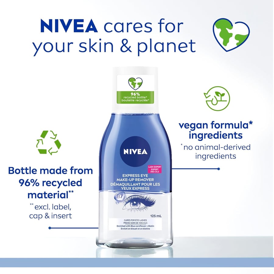 Nivea Double Effect Eye Make-Up Remover 125 ml