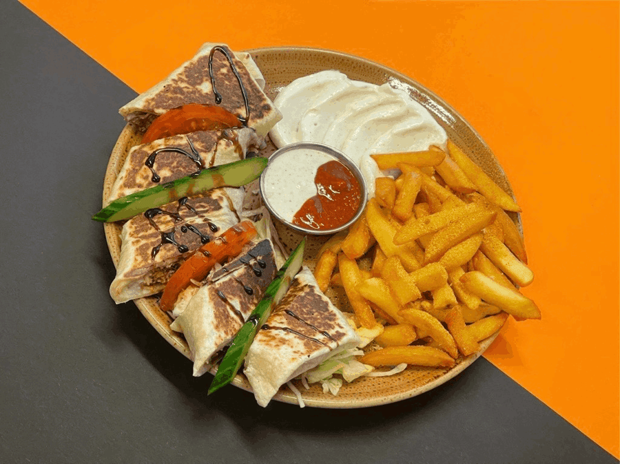 17. Arabískt blandað shawarma