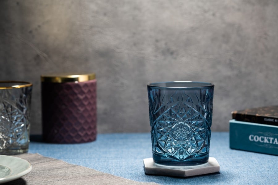 Hobstar Glas | Blátt