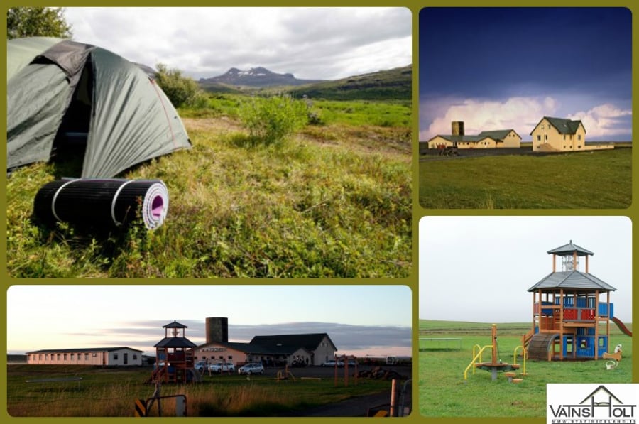 Gisting á tjaldsvæðinu Þjórsárveri á Suðurlandinu