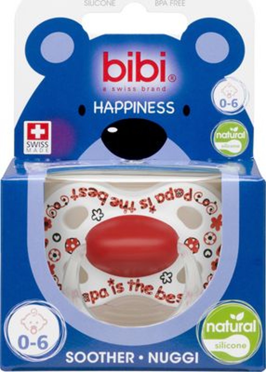 Bibi snuð Happiness natural 0-6 mán Papa