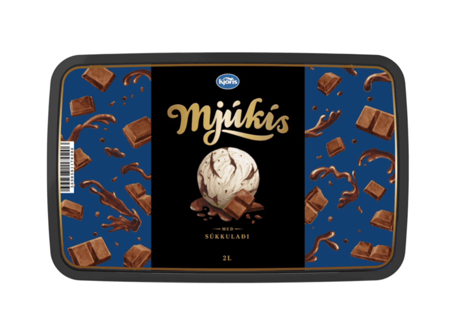 Mjúkís súkkulaði 2 ltr
