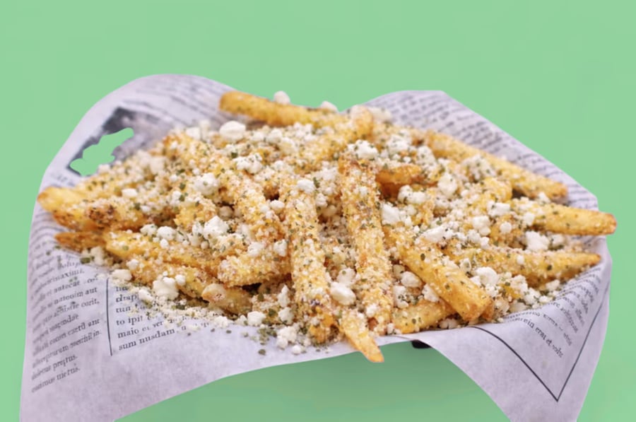 Feta Fries and Oregano
