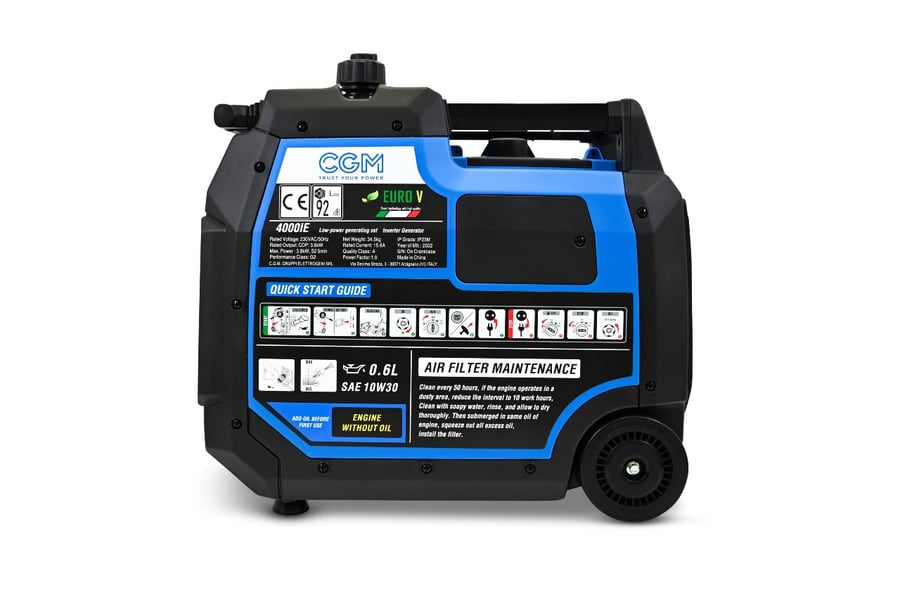 Rafstöð 4kva 230V með rafstarti