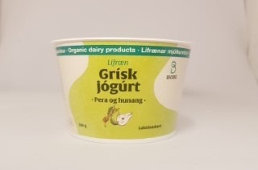 Biobú grísk jógúrt peru og hunang 200 g