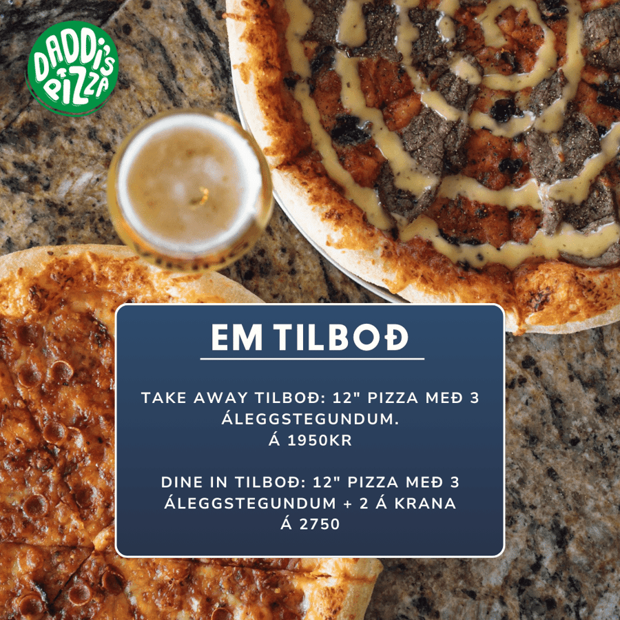 EM tilboð - take away