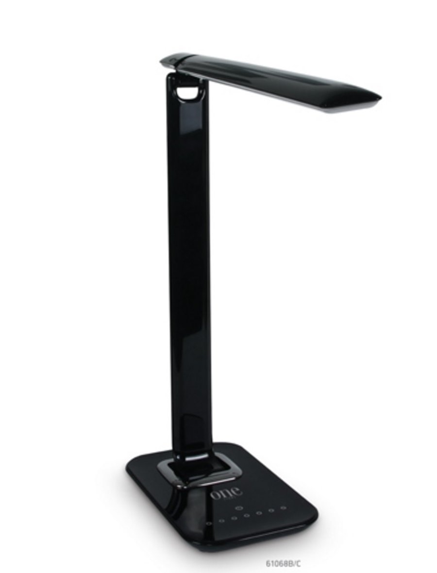 Borðlampi 12 W LED með snerti dimmer og usb tengi