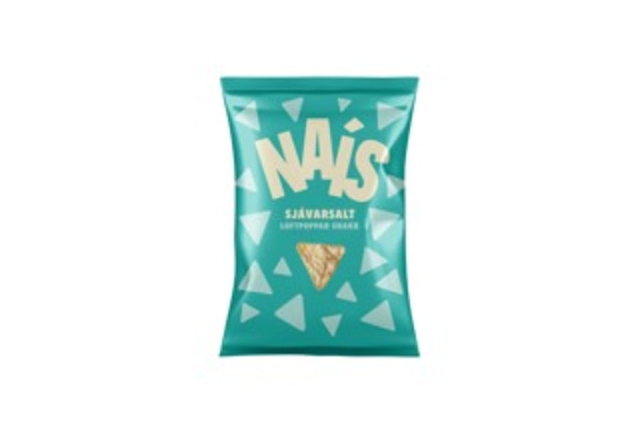 Naís poppsnakk með sjávarsalti 142 g
