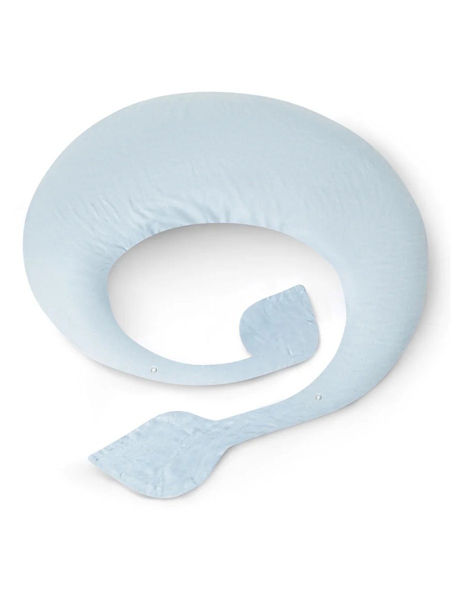 Moon nursing pillow sateen – Baby blue