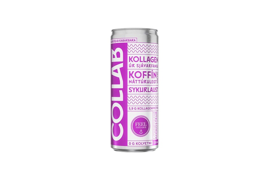 COLLAB bláberja og rabbabara 300 ml (Dós)
