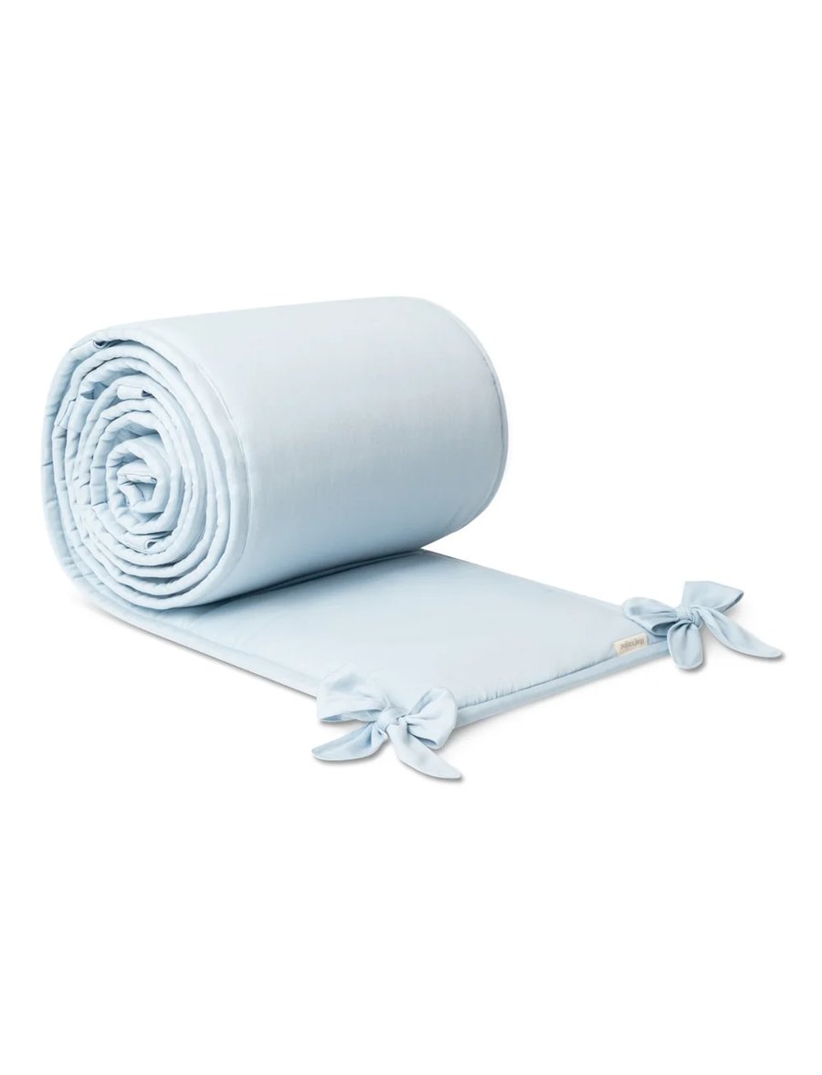 London bed bumper – Baby blue