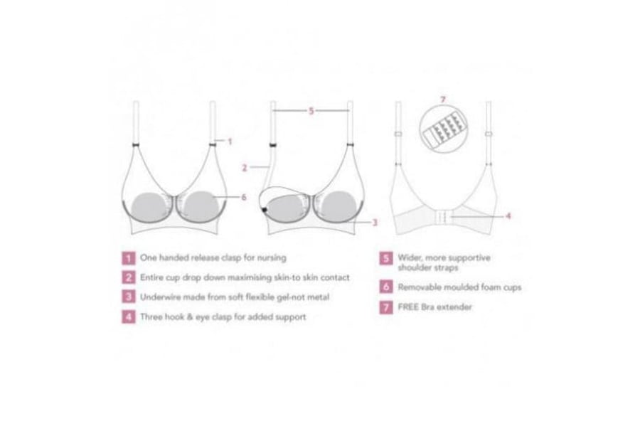 Carriwell Padded Gelwire Bra White