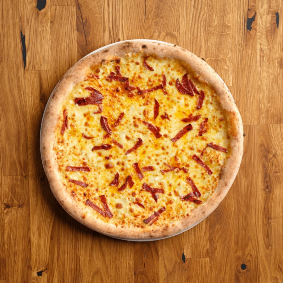 Eldofnsbrauð með pepperoni