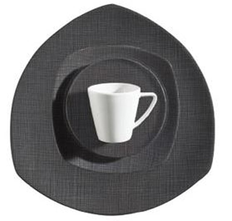 Bauscher Options brúnn þríhyrndur diskur 25 cm