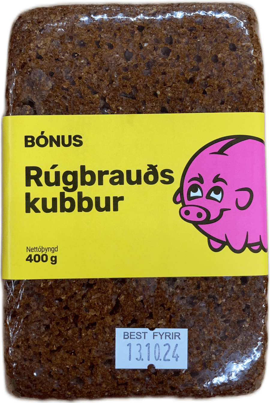 Bónus Rúgbrauðs Kubbur 400 g