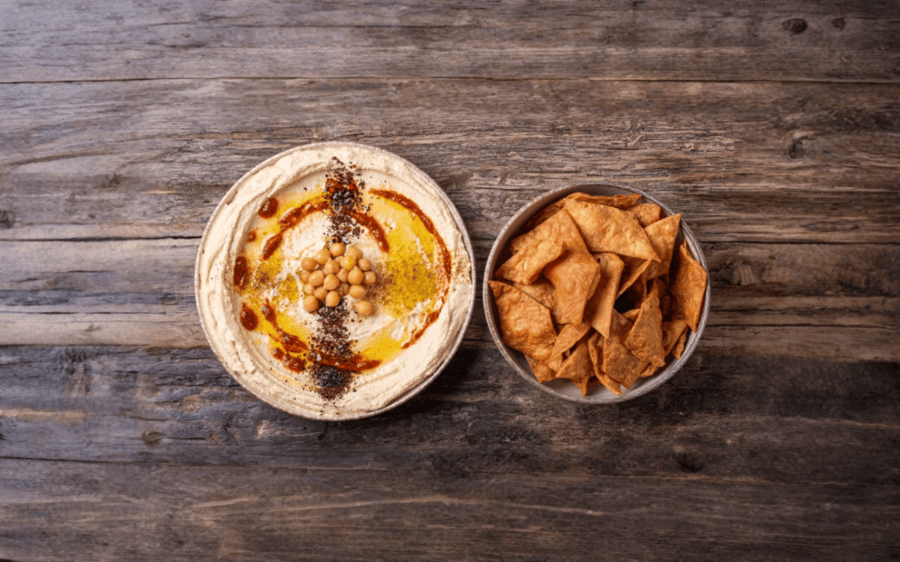 Hummus & flögur (halal)