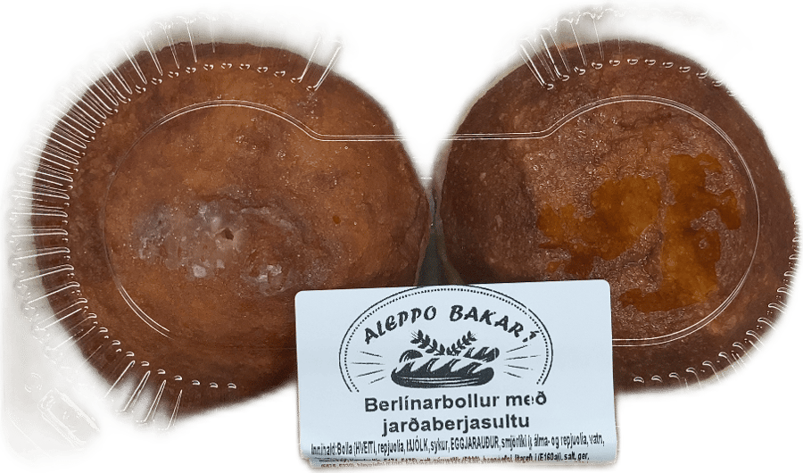 Aleppo Bakarí Berlínarbollur með Jarðaberjasultu 250 g