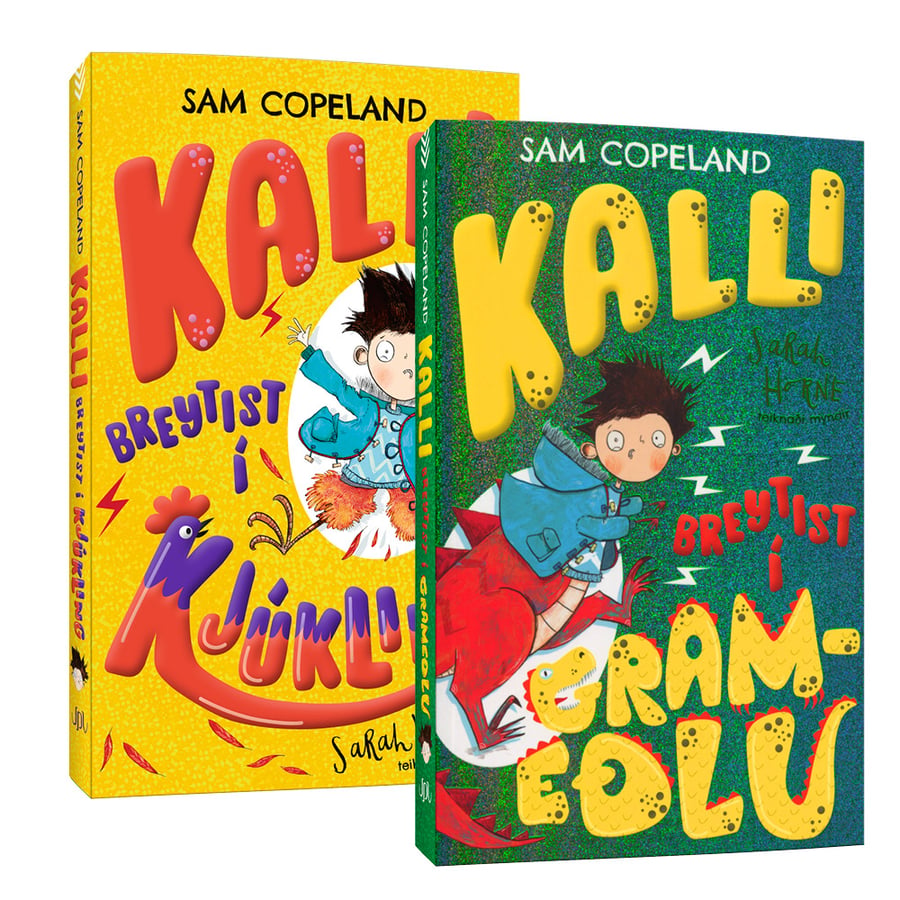 Kalli breytist í kjúkling og Kalli breytist í grameðlu
