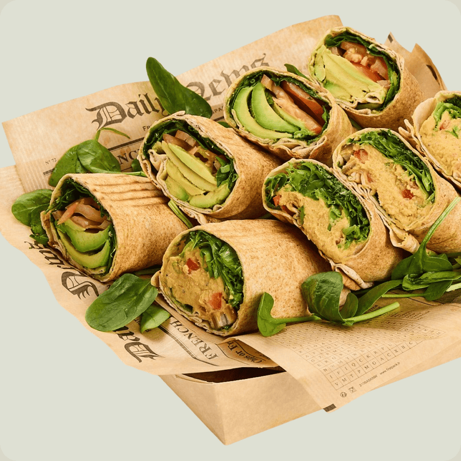 Vegan blandaður vefjubakki