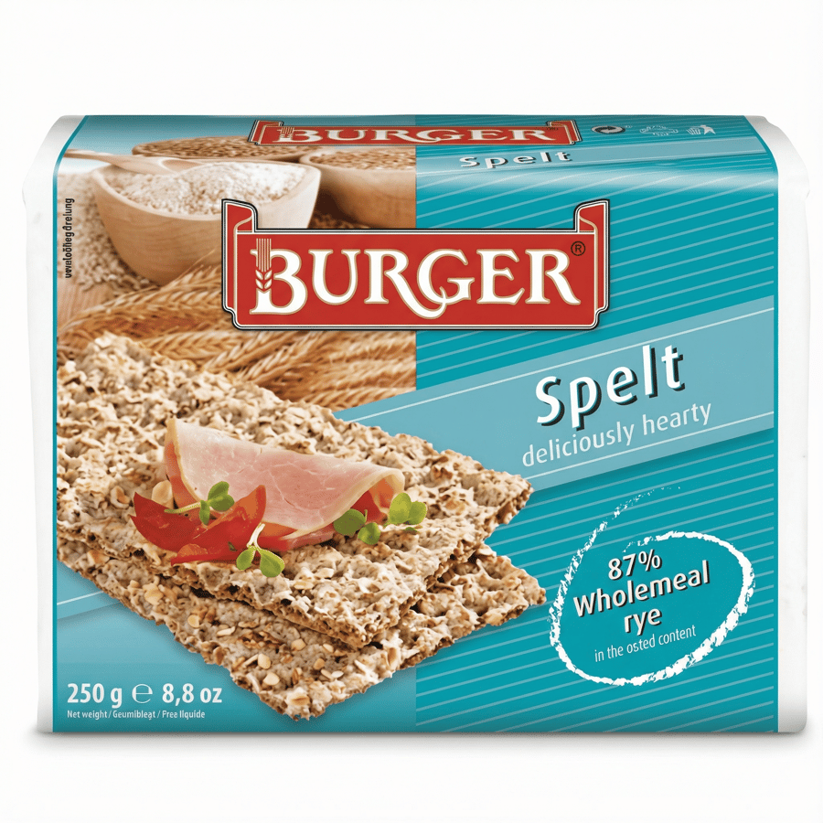 Burger hrökkbrauð blár