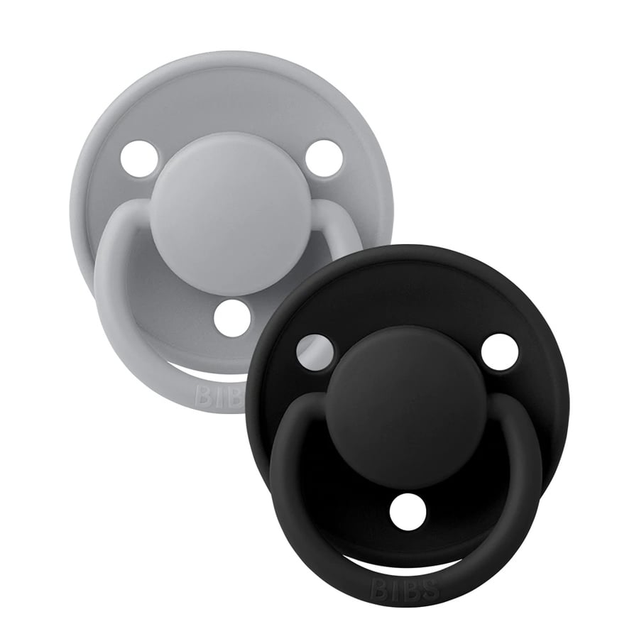 BIBS De Lux Lux Cloud/Black one size 2pk