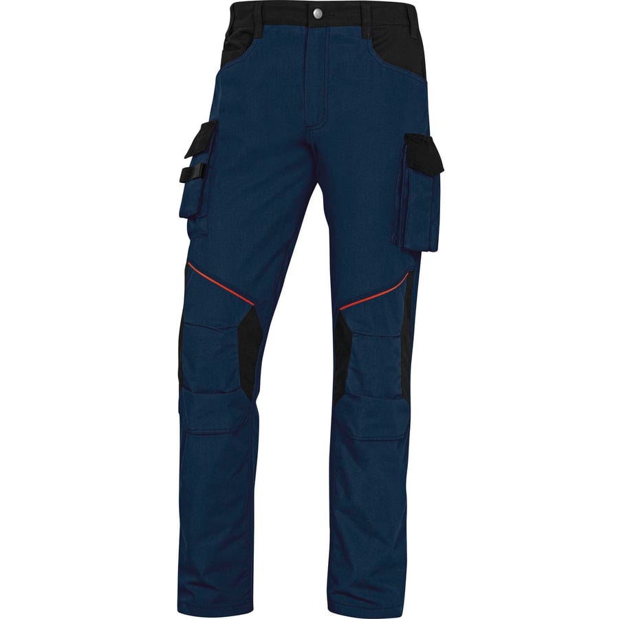 Delta Plus RIPSTOP POLYESTER/COTTON/ELASTANE MACH2 CORPORATE WORKING TROUSERS NAVY/BL MCPA2STR TROUSERS XL