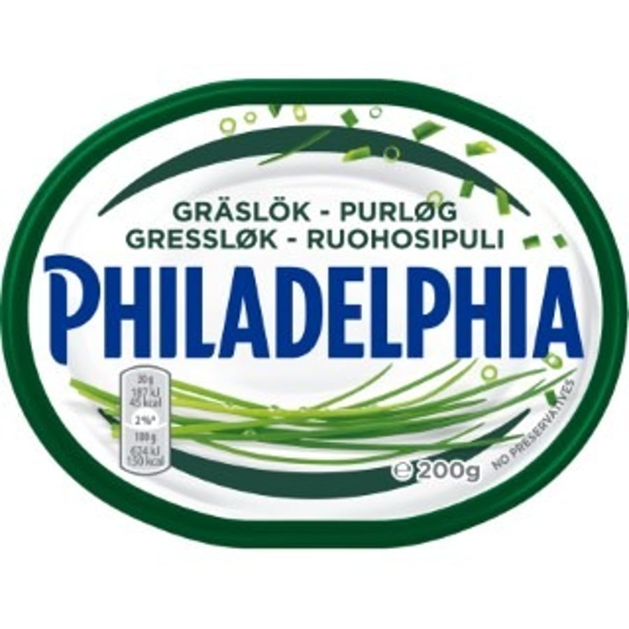 Philadelphia light rjómaostur með graslauk 200 g