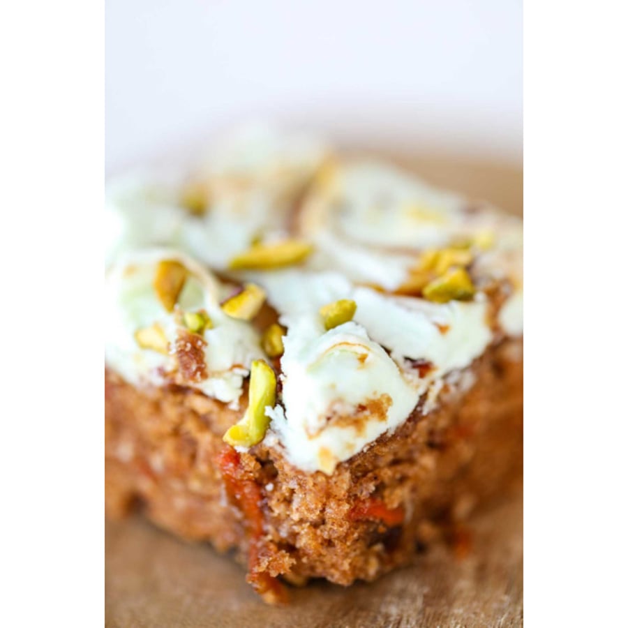 Vegan pistasíu og gulrótarkaka (Vegan)