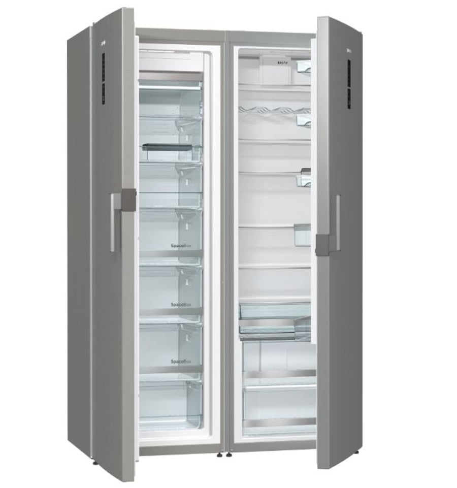 Gorenje stál frystiskápur 185 cm - Led skjár