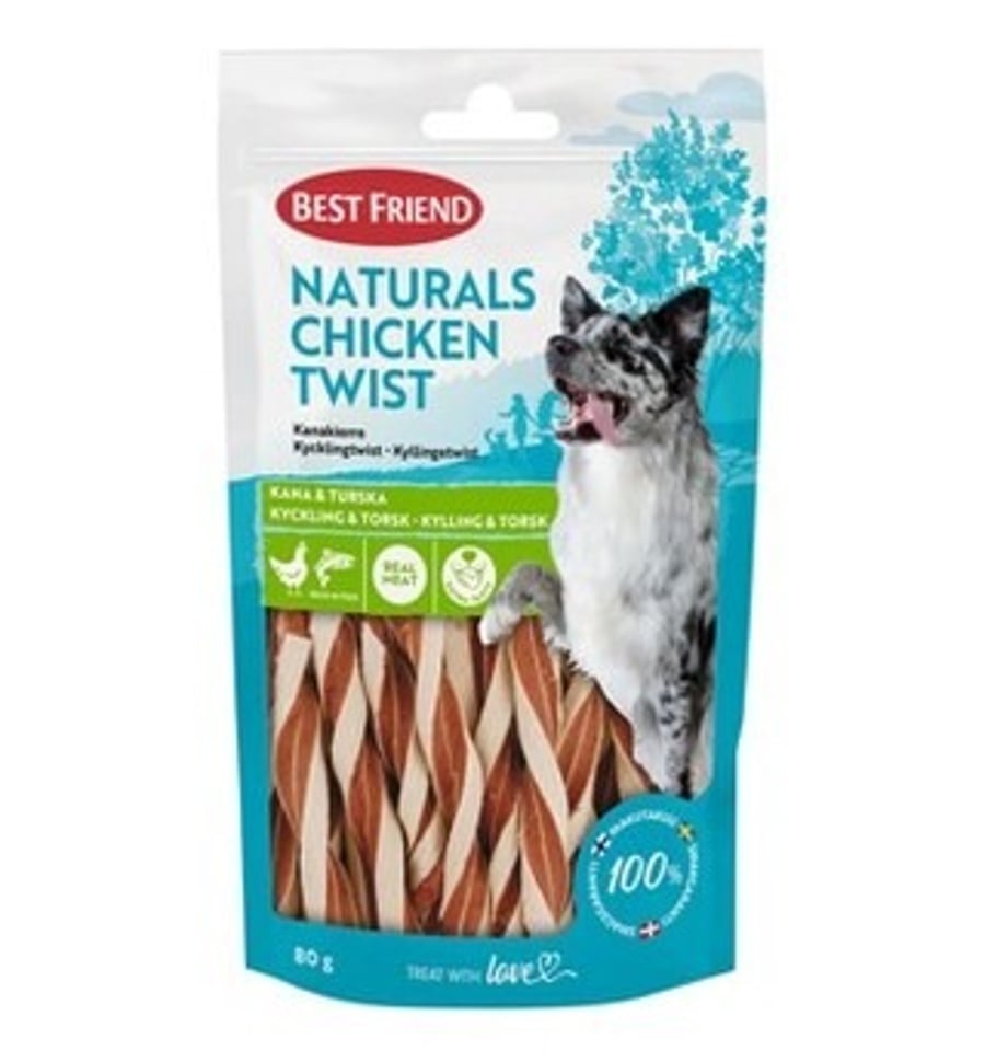 Best Friend Chicken Twist hundasnakk 80 g