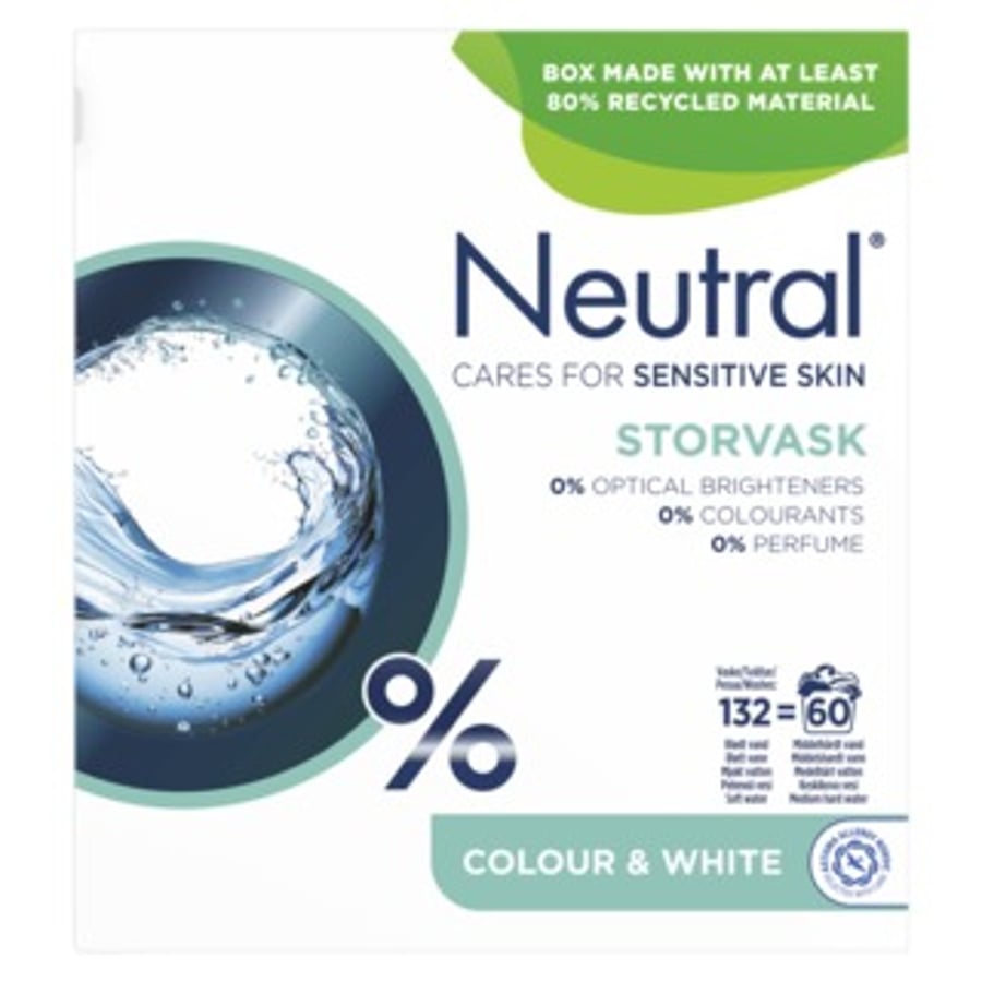 Neutral Storvask þvottaefni 18 þvottar 1,26 kg
