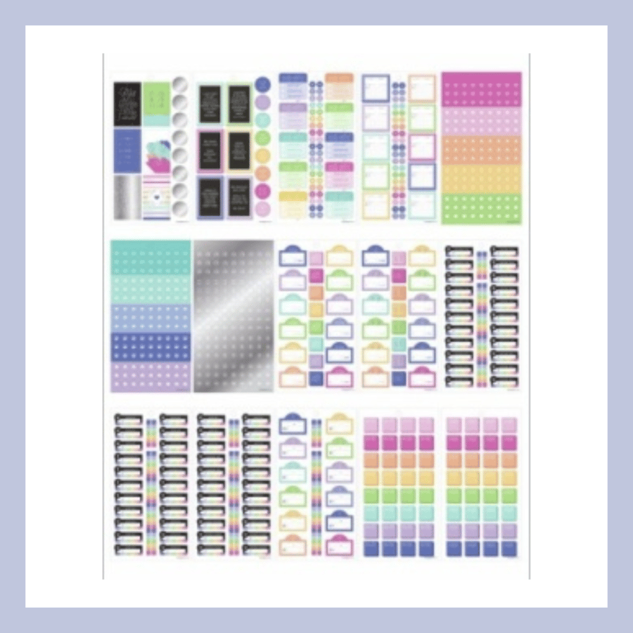 The Happy Planner límmiðar – Fjármál og sparnaður