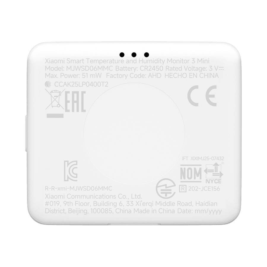 Xiaomi Smart Temperature and Humidity Monitor 3 mini hita- og rakamælir