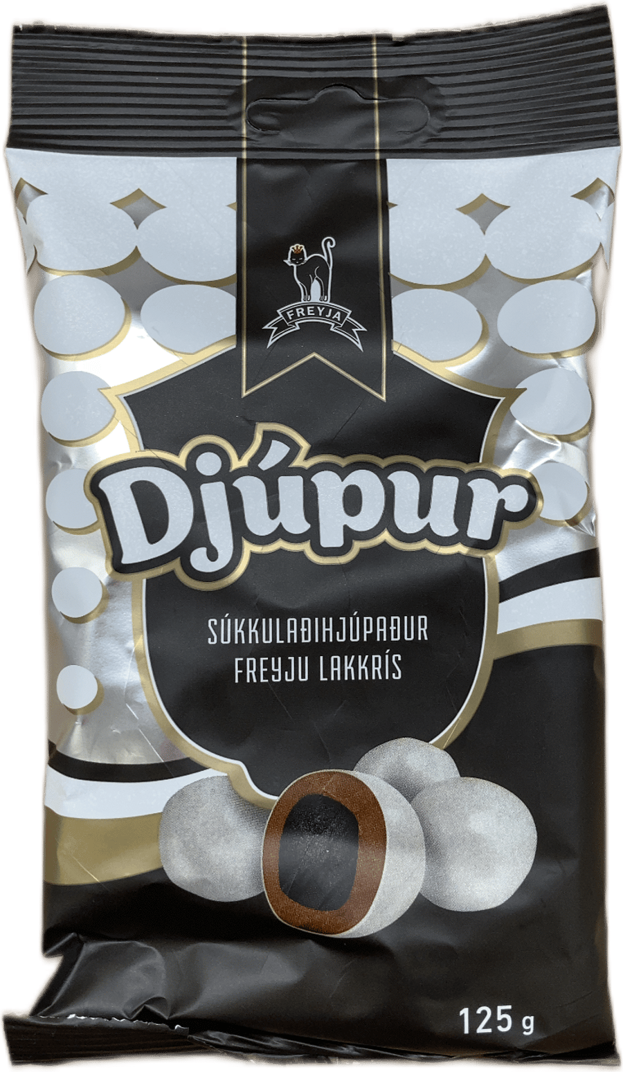Freyja Djúpur Súkkulaðihjúpaður Lakkrís 125 g