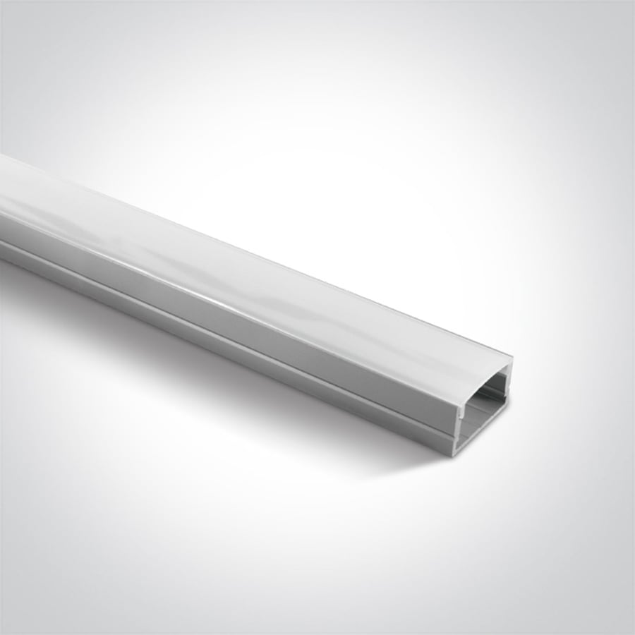 PRÓFÍLL 2 METRAR alumunium +PC opal diffuser