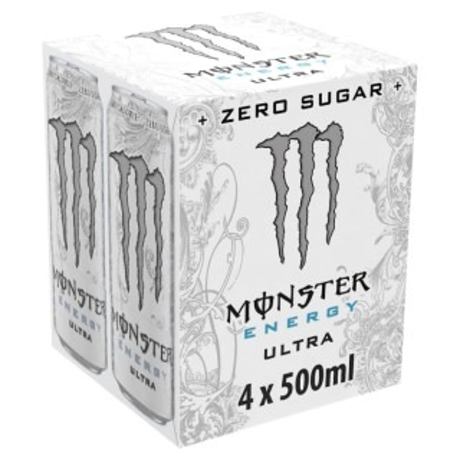 Monster Ultra Zero White 4x500 ml