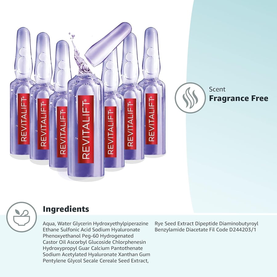 L'Oreal Paris Revitalift Derm Intensives Serum Hyaluronic Acid  Ampúlur 7 x 1,3 ml