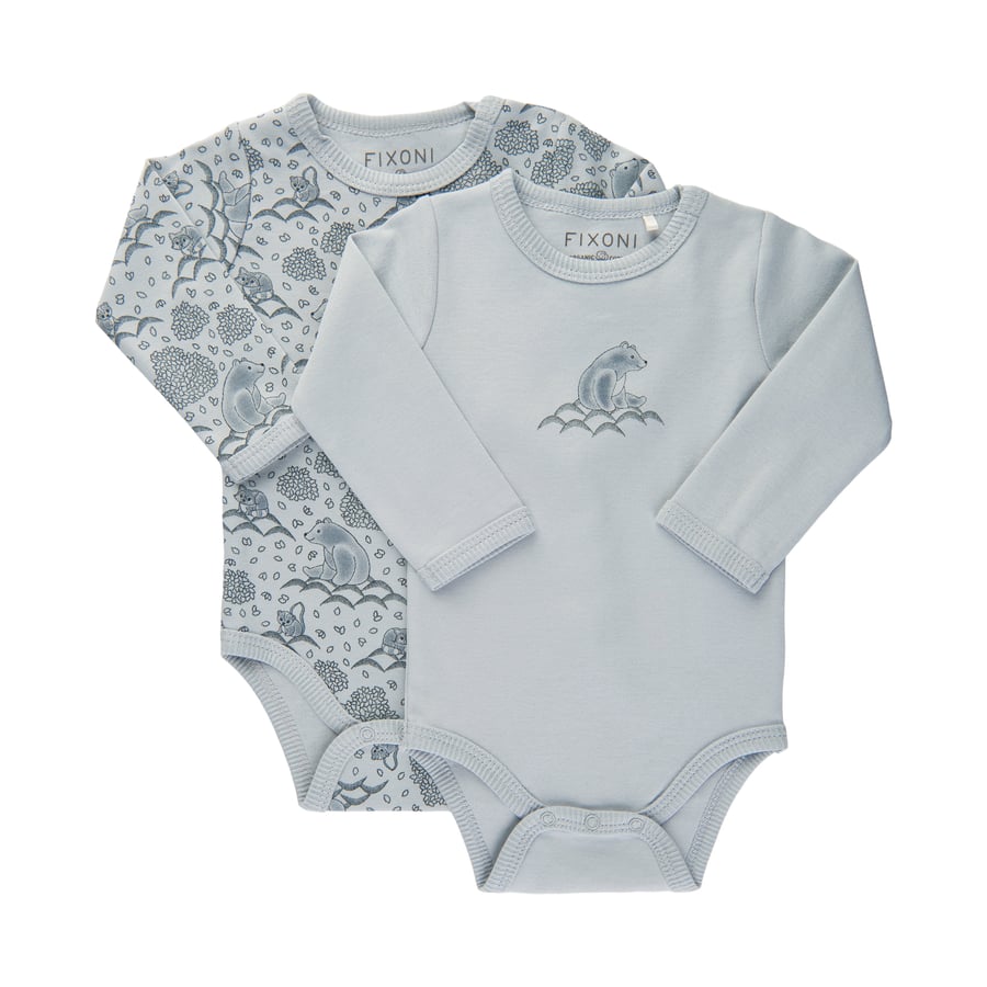 Fixoni samfellur l/e Baby blue  2 pk