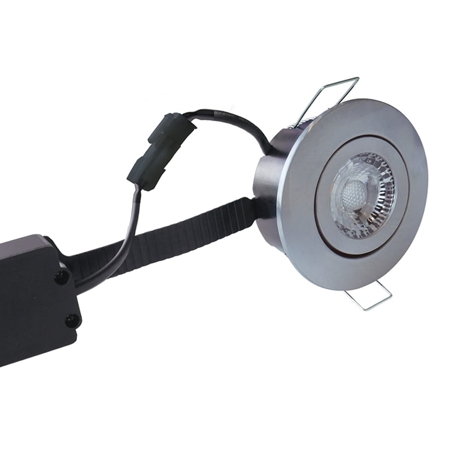 Brushed aluminium LOW PROFILE FLEXIBLE 230VAC - 6W - 2700K