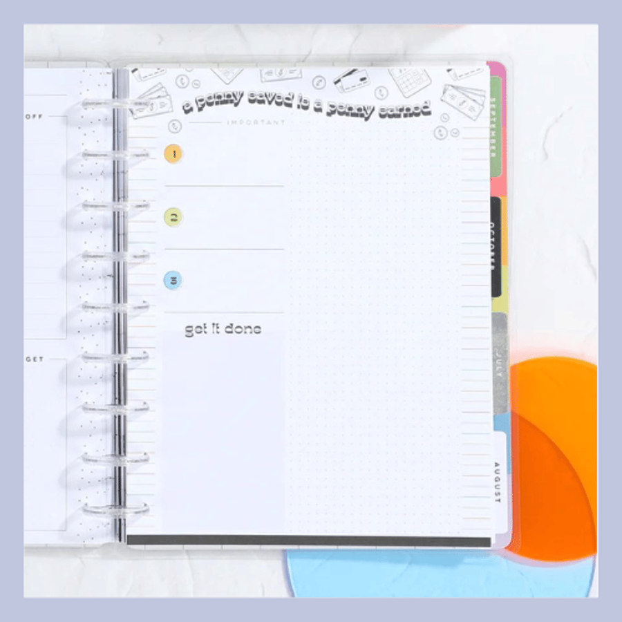 The Happy Planner áfylling – Fjármál og sparnaður