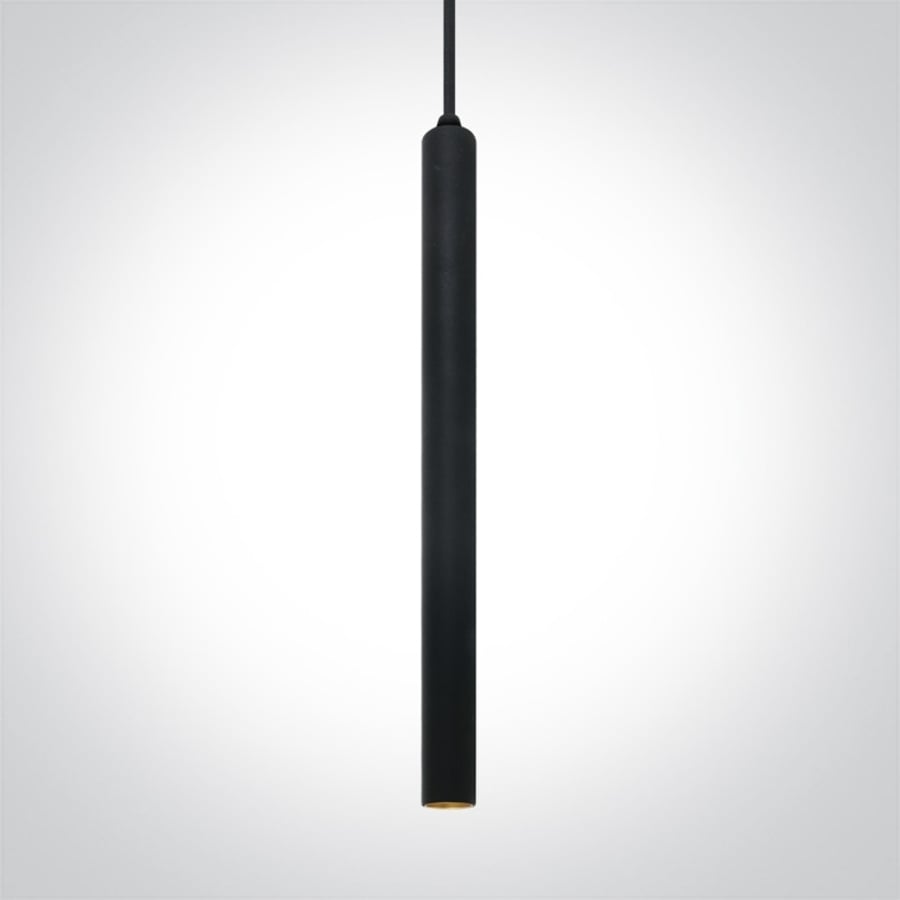 8W COB LED Black body Brass reflector pendant