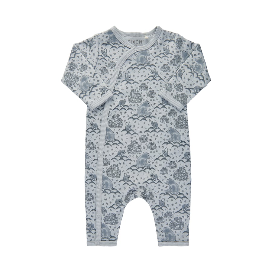 Fixoni náttgalli án sokk Baby blue GOTS