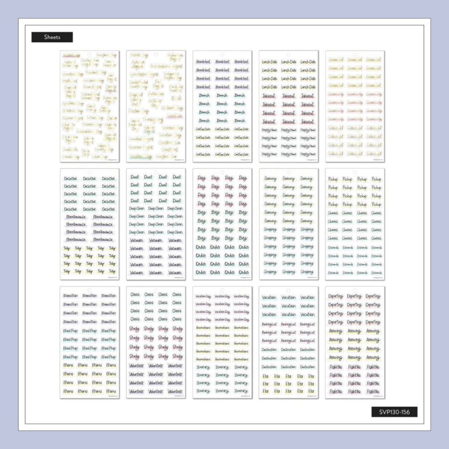 The Happy Planner límmiðar – Daglegar áminningar