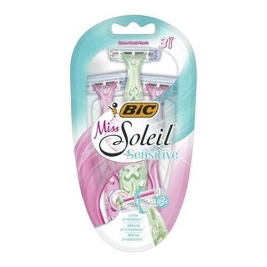 Bic Soleil Sensitive rakvél fyrir konur 3 stk.
